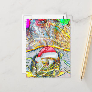Süße Weihnachtsschildkröte Postkarte