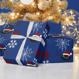 Süße Weihnachtsspinne Personalisiert Geschenkpapier