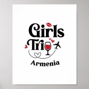 Süße Wein Mädchen Reise Armenien Urlaub Armenien Poster