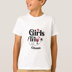 Süße Wein Mädchen Reise Ghana Urlaub T-Shirt