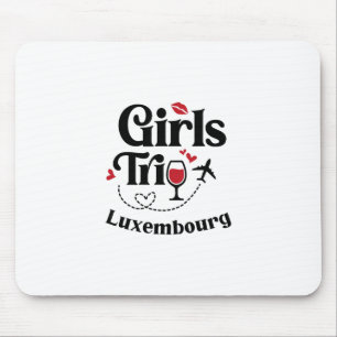 Süße Wein Mädchen Reise Luxemburg Urlaub Mousepad