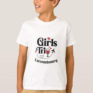 Süße Wein Mädchen Reise Luxemburg Urlaub T-Shirt