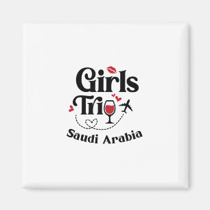Süße Wein Mädchen Reise Saudi-Arabien Urlaub  Magnet