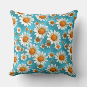 Süße weiße Blumen Kissen