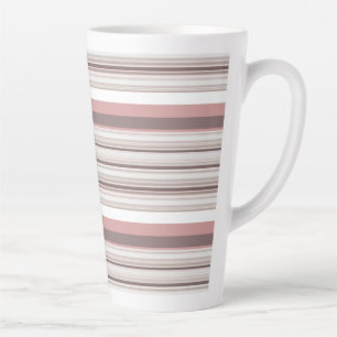 Süße weiße braune Streifen Milchtasse