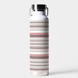 Süße weiße braune Streifen Trinkflasche