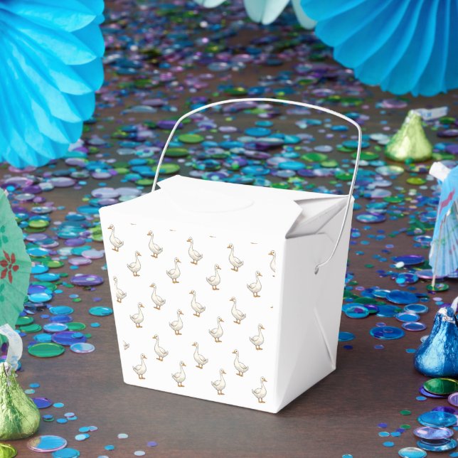 Süße weiße Gans Muster Geschenkschachtel (Party)