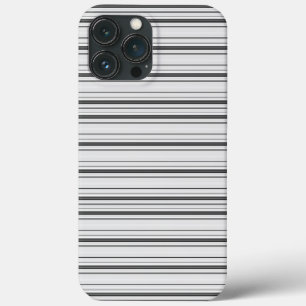 Süße weiße graue Streifen Case-Mate iPhone Hülle