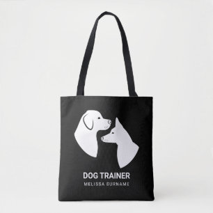 Süße weiße Hundskopf-Silhouetten - Hundetrainer