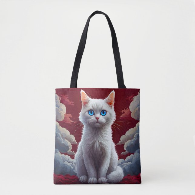 Süße Weiße Katze (Vorderseite)