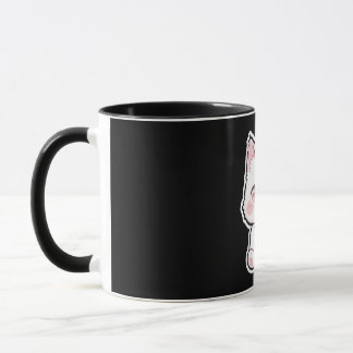 Süße weiße Katze Tasse