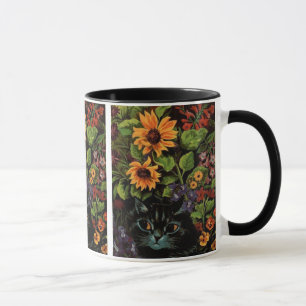 Süße weiße Katzenmalerei von Louis Wain Tasse