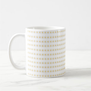 Süße weiße Margerite Nahtloses Blumenmuster Kaffeetasse