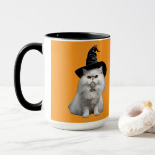 Süße weiße persische Hexe Halloween-Tasse Tasse