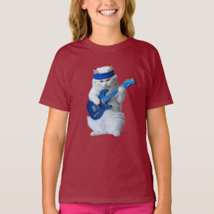 Süße weiße persische Rockstar-Kinder T-Shirt