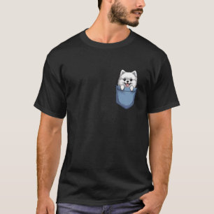 Süße weiße Pocket-Pomeranian-Liebhaberin Pom-Hunde T-Shirt