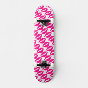Süße weiße rosa Küsse Muster Halstuch Case-Mate Skateboard