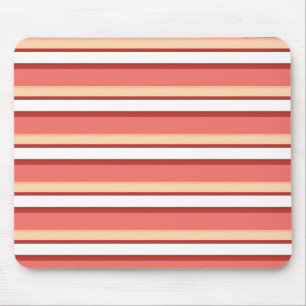 Süße weiße rosa Streifen Mousepad