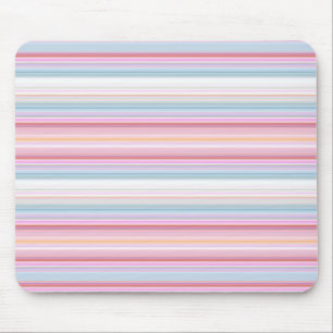 Süße weiße rosafarbene Streifen Mousepad