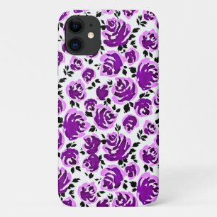 Süße weiße Veilchen-Rosen-Muster Case-Mate iPhone Hülle