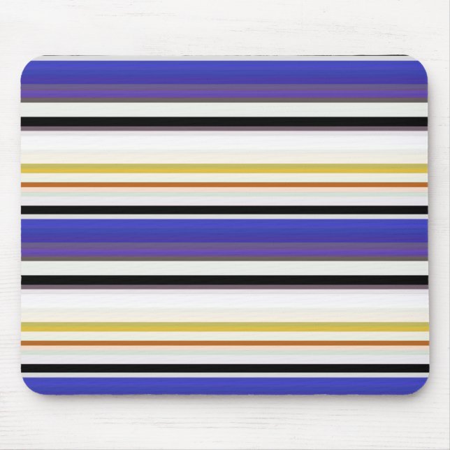 Süße weiße violette Streifen Mousepad (Vorne)