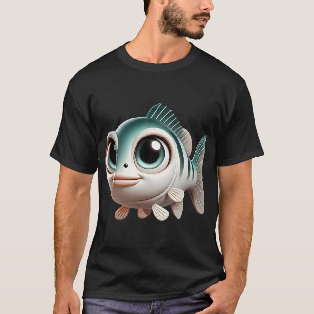 Süße Weißer Barsch T-Shirt (Vorderseite)