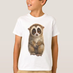 Süße weitäugige Plumploris Primaten Kinder T-Shirt