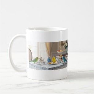 Süße Wellensittich-High-Tea-Party-Geschenk für Wel Kaffeetasse