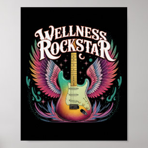 Süße Wellness Rockstar Workout Diva Yoga Pt Stamm Poster