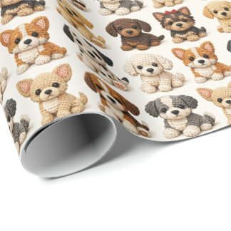 Süße Welpen Geschenkpapier