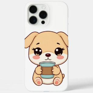 🐶☕ Süße Welpen-Kaffeef Illustration   Kawaii Hund iPhone 16 Pro Max Hülle