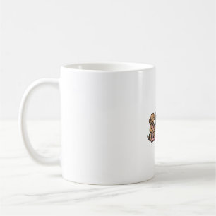 Süße Welpenliebe Valentinstag Vintage Gravur Desig Kaffeetasse