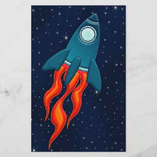 Süße Weltraumrakete und Weltraumdesign Briefpapier