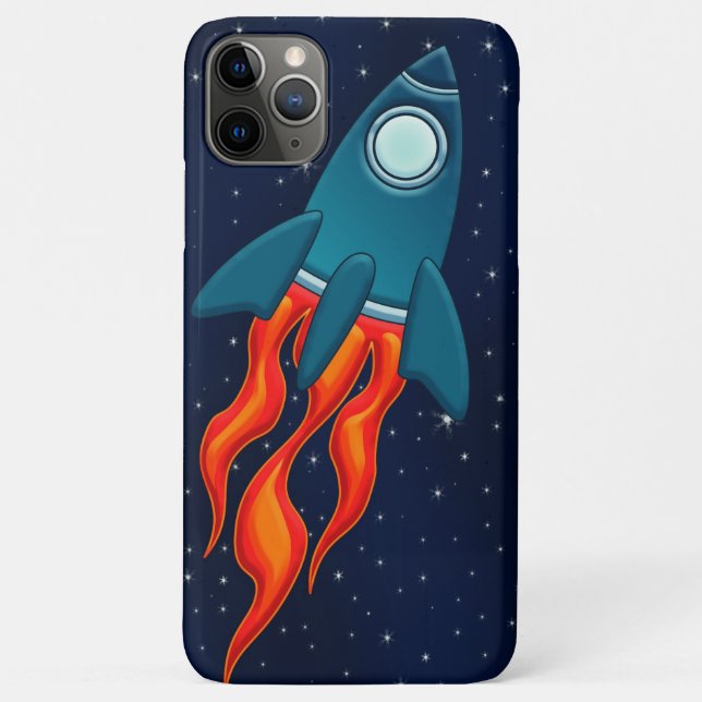 Süße Weltraumrakete und Weltraumdesign Case-Mate iPhone Hülle (Rückseite)