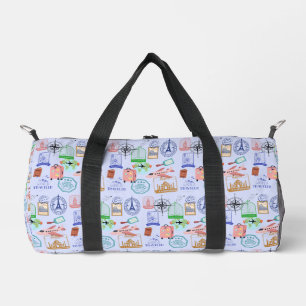 Süße Weltreisende Collage Duffle Bag