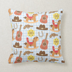 Süße Western-Cowboy-Muster-Kinderzimmer-Dekoration Kissen