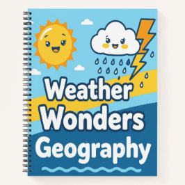 Süße Wetter Wunder der Geographie Personalisiert Notizbuch
