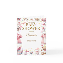 Süße Whimsical-Wasserfarben-Baby-Shower-Einladung