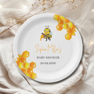 Süße wie Can Bee Baby Shower Papierplatten Pappteller