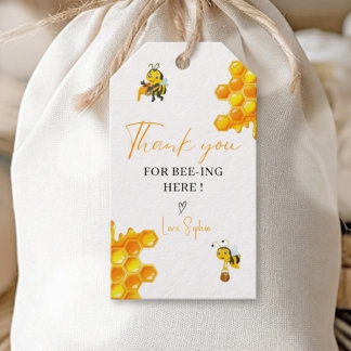 Süße wie Can Bee Geschenk zur Babyparty Geschenkanhänger