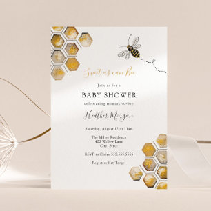 Süße wie eine Biene - Baby Shower Einladung