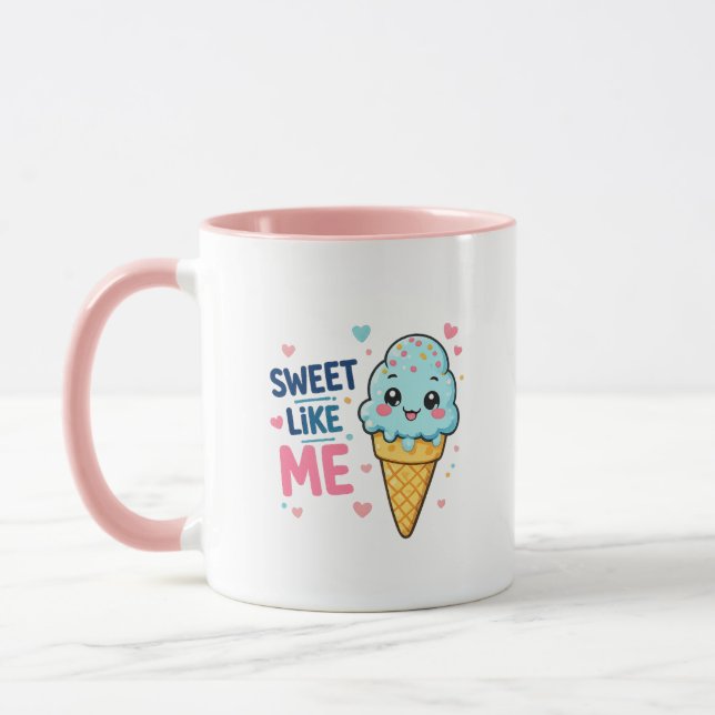 Süße-Wie-Ich-Eiscreme-Tasse Tasse (Links)