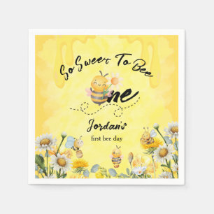 Süße Wildblume zum 1. Geburtstag - Cute Sweet To B Serviette