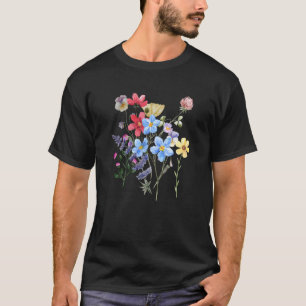 Süße Wildblumen- oder Gartengeschenkdesign T-Shirt
