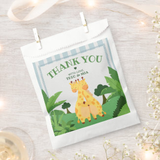 Süße wilde Giraffen-Zwillinge Safari-Dschungel-Dop Geschenktütchen