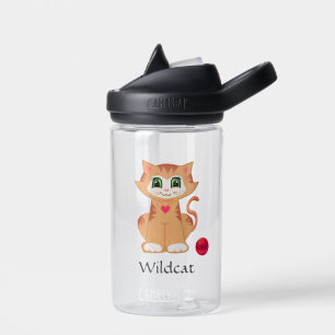 Süße wilde Ktty-Katze Wasserflasche Trinkflasche