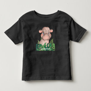 Süße Wildtier-Hippo-Baby  Kleinkind T-shirt