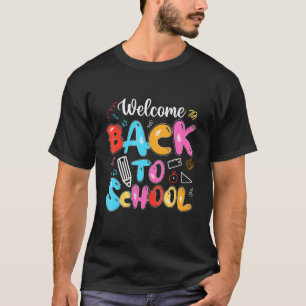 Süße Willkommen zurück in der Schule Erster Schult T-Shirt