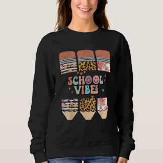 Süße Willkommens-Schulstimmung Techear Leopard Ble Sweatshirt