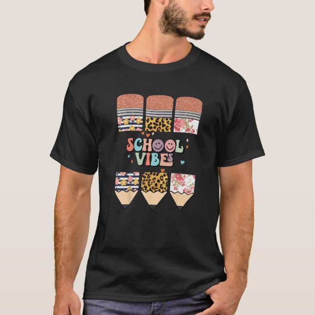 Süße Willkommens-Schulstimmung Techear Leopard Ble T-Shirt (Vorderseite)